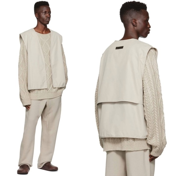 Fear of God Essentials Gray Cotton Vest
